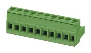 1754465: Pluggable Terminal Block, 5 mm, 3 Ways, 24 AWG, 12 AWG, 2.5 mm², Screw