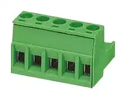 1754504: Pluggable Terminal Block, 5 mm, 5 Ways, 24 AWG, 12 AWG, 2.5 mm², Screw