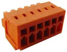 734-206: Pluggable Terminal Block, 3.81 mm, 6 Ways, 28 AWG, 14 AWG, 1.5 mm², Clamp
