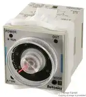 AT8N: Analogue Timer, ATN, Multifunction, 16 Ranges, 0.05 s, 100 h, 2 Changeover Relays