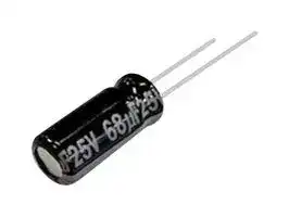 EEUFR1E470 — Electrolytic Capacitor, Low ESR, 47 µF, 25 V, ± 20%, Radial Leaded, 5000 hours @ 105°C, Polar