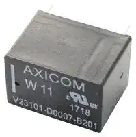 V23101D6A201.: Signal Relay, 12 VDC, SPDT, 2 A, W11/V23101 Series, Through Hole, Non Latching