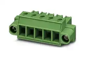 1828317: Pluggable Terminal Block, w/ Flange, 7.62 mm, 9 Ways, 4 mm², Screw