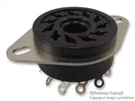 PL11: Relay Socket, Through Hole, Solder Lug, 11 Pins, 10 A, 250 VAC
