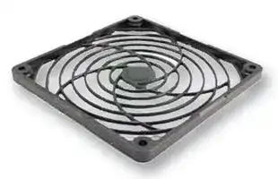 MCSC120-P10: Fan Finger Guard, Grille, Plastic, 120mm Axial Fans, 104.8 mm