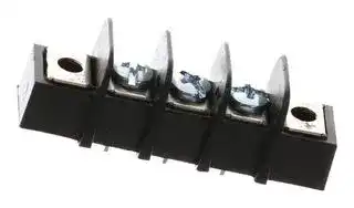 38720-6203: PCB Mount Barrier Terminal Block, 9.53 mm, 1 Row, 3 Ways, 22 AWG, 14 AWG, 15 A
