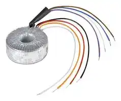 RKD 40/2X15: Toroidal Transformer, 34mm x 77mm, 40 VA, 2 x 115V, 2 x 15V, Dual Primary, Dual Secondary, Open