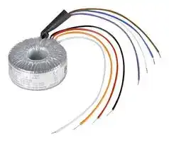 RKD 60/2X12: Toroidal Transformer, 38mm x 83mm, 60 VA, 2 x 115V, 2 x 12V, Dual Primary, Dual Secondary, Open