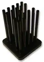MBH19002-25P/2.6: Heat Sink, BGA, Black Anodized, 3.9 °C/W, BGA, 19 mm, 25 mm, 19 mm