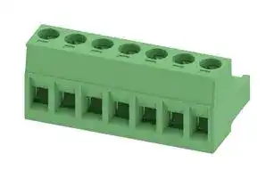 1757064: Pluggable Terminal Block, 5.08 mm, 7 Ways, 24 AWG, 12 AWG, 2.5 mm², Screw