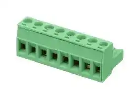 1754562: Pluggable Terminal Block, 5 mm, 8 Ways, 24 AWG, 12 AWG, 2.5 mm², Screw