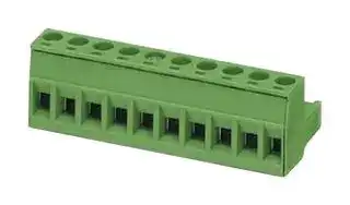 1754601: Pluggable Terminal Block, 5 mm, 10 Ways, 24 AWG, 12 AWG, 2.5 mm², Screw