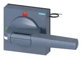 8UD1851-3CF01: Handle, with Masking Frame, Grey, 140 mm, 3KD & 3KF Series Switch Disconnectors