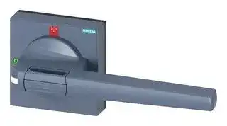 8UD1861-4AD01: Handle, with Masking Frame, Grey, 200 mm, 3KD & 3KF Series Switch Disconnectors