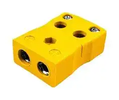 AS-K-FQ: Thermocouple Connector, Standard, Yellow, Socket, Type K, ANSI, Quick Wire