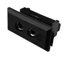 AS-J-FF: Thermocouple Connector, Standard, Black, Socket, Type J, ANSI, Fascia Panel Mount
