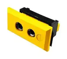 AS-K-FF: Thermocouple Connector, Standard, Yellow, Socket, Type K, ANSI, Fascia Panel Mount