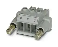 1783445: Pluggable Terminal Block, w/ Flange, 7.62 mm, 3 Ways, 5 mm², Screw