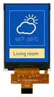 MDT0240A12SH-SPI: TFT LCD, 2.4 ", 240 x 320 Pixels, Portrait, RGB, 3.3V