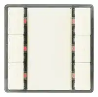 5WG1223-2AB14: Button, 3-Fold, LED and Temperature Sensor, 6 Actuation Points, 6 Keys, White, IP20