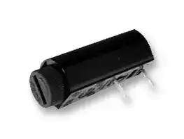 MC000831: Fuseholder, PCB Mount, 250V, 6.3A, 5 x 20mm, Solder, Through Hole, Horizontal