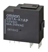 G9TA-K1AP DC12: Power Relay, SPST-NO, 12 VDC, 60 A, G9TA Series, Through Hole, Latching Dual Coil
