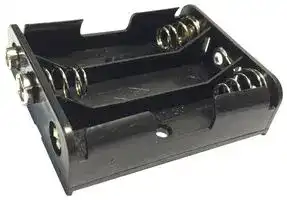 PE000020: Battery Holder, Snap On, AA Battery Size, 3 Position