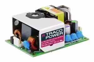 TPI 125-112A-J: AC/DC Open Frame Power Supply (PSU), 120 to 370VDC, ITE, 1 Output, 125W @ 400LFM, 85V AC to 264V AC