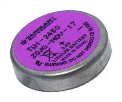 TLH-2450/P (W/DISC): Battery, 3.6 V, 1/10C, Lithium Thionyl Chloride, 550 mAh, Axial Leaded, 1