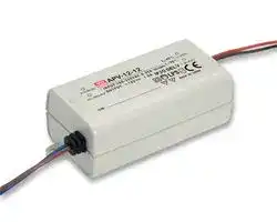 APV-12-12: LED Driver, ITE, 12 W, 12 VDC, 1 A, Constant Voltage, 90 V