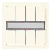 5WG1287-2AB14: Button, 4-Fold, LED and Temperature Sensor, 8 Actuation Points, 8 Keys, White, IP20