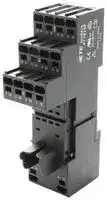 PT7874P: Relay Socket, DIN Rail, Screwless Clamp, 14 Pins, 6 A, 240 VAC, PT Series
