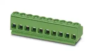 1755813: Pluggable Terminal Block, 5 mm, 10 Ways, 1.5 mm², Screw