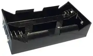 PE000026: Battery Holder, Panel, D Battery Size, 4 Position