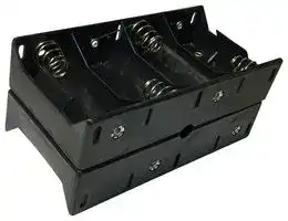 PE000029: Battery Holder, Panel, D Battery Size, 8 Position