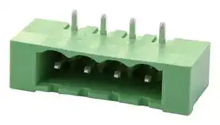 1809092: Terminal Block, Header, 5.08 mm, 4 Ways, 12 A, 320 V, Through Hole Right Angle