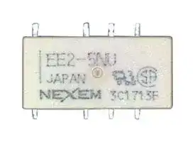 EE2-12NU-L: Signal Relay, 12 VDC, DPDT, 2 A, EE2 Series, Surface Mount, Non Latching