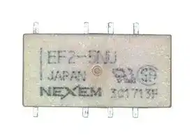 EF2-24NU-L: Signal Relay, 24 VDC, DPDT, 1 A, EF2 Series, Surface Mount, Non Latching