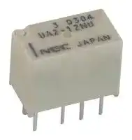 UA2-12NU — Signal Relay, 12 VDC, DPDT, 1 A, UA2 Series, Through Hole, Non Latching