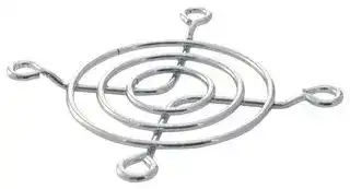LZ31: Fan Finger Guard, Grille, Steel - Wire Form, 50mm Axial Fans, 42 mm, Zinc / Nickel
