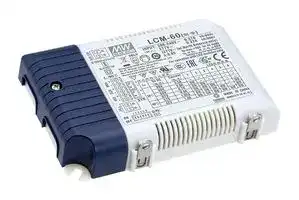 LCM-60: LED Driver, Multiple-Stage, 60.3 W, 42 VDC, 1.4 A, Constant Current, 180 V