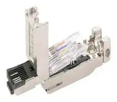 6AG1901-1BB10-7AA0: RJ45 Plug, Data Connector, Metal, IP20, 55 mm x 13.7 mm x 16 mm, SIPLUS NET Series