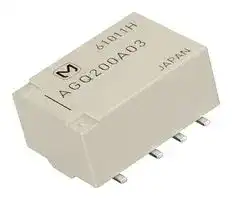 AGQ200A12: Signal Relay, 12 VDC, DPDT, 2 A, GQ Series, Surface Mount, Non Latching