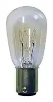 95582738: Bulb, Signal Indicator, B15d, 230 VAC, 109 mA, 25 W, Silver, 26 x 50 mm, 827 Beacon