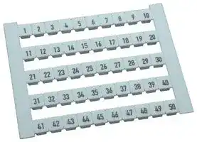 0473460001: TERMINAL MARKERS, CARD, 5 x 5mm, POLYAMIDE 66, WHITE