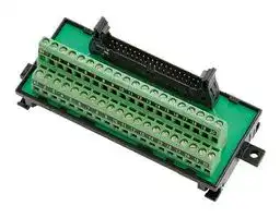 XW2R-E40G-T — Terminal Block Interface Module, 40 Position, 1 A, 125 VAC, 24 VDC, Slotted Screw