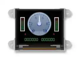 UOLED-160-G2: Graphic OLED, 160 x 128, RGB, 5V, UART, 52mm x 36mm, -40 °C