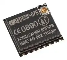 ESP-07S: Wireless LAN Module, 2.5 GHz, I2C, I2S, SPI, UART, Wireless Connectivity