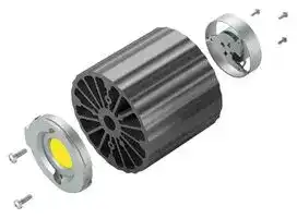 LA LED 68 100 SA: Fan / Force Cooled Heat Sink, 68.5 mm, 100 mm, 157 l/min, 26 dBA