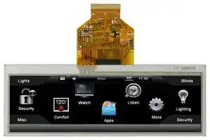 MDT0520A1SSR-RGB: TFT LCD, 5.2 ", 480 x 128 Pixels, Landscape, RGB, 3.3V